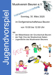Jugendvorspiel mit Instrumentenvorstellung
